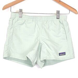 Patagonia Girls Baggies Shorts in Tea Green Large NWT